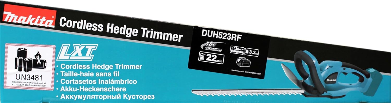 Makita DUH523RF – 18V Akku-Heckenschere (52 cm) inkl. Akku & Ladegerät - Maschinen Brennholz
