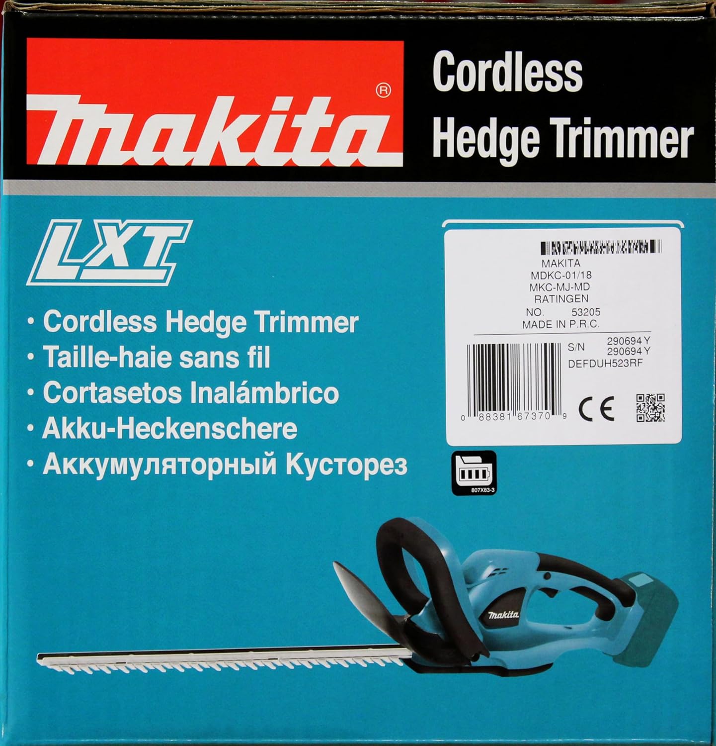 Makita DUH523RF – 18V Akku-Heckenschere (52 cm) inkl. Akku & Ladegerät - Maschinen Brennholz