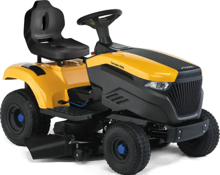 Stiga Tornado 598e Akku-Rasentraktor – Modell 2025